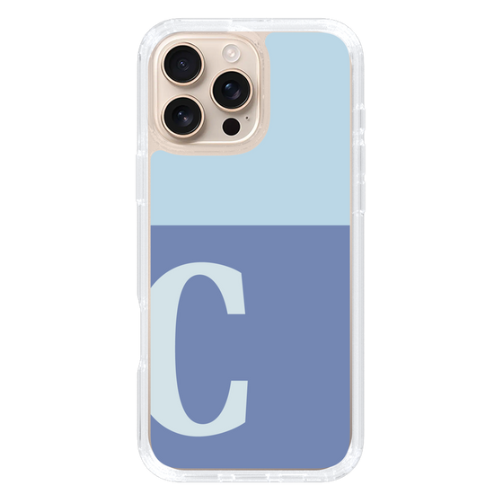 Slim Protection Case［ オリジナル - initial two tone - C blue ］
