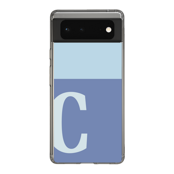 Slim Protection Case［ Original - initial two tone - C blue ］