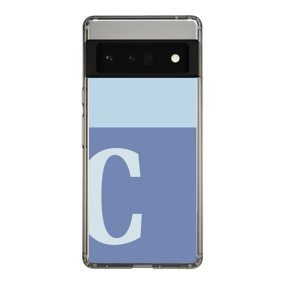 Slim Protection Case［ Original - initial two tone - C blue ］