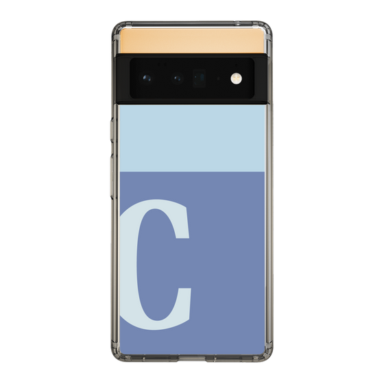 Slim Protection Case［ Original - initial two tone - C blue ］