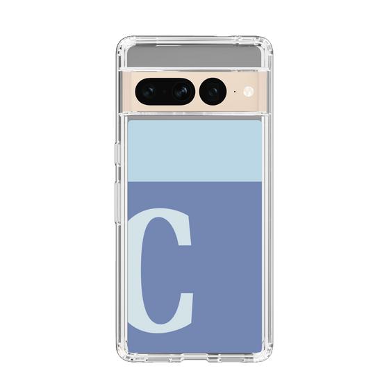 Slim Protection Case［ Original - initial two tone - C blue ］