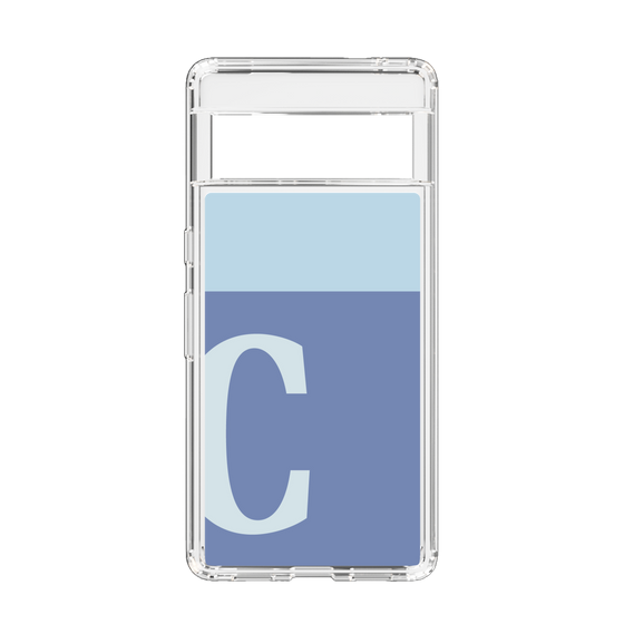 Slim Protection Case［ Original - initial two tone - C blue ］