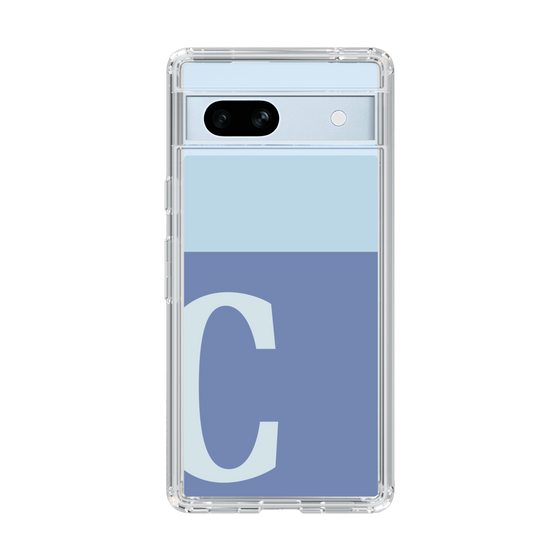 Slim Protection Case［ Original - initial two tone - C blue ］