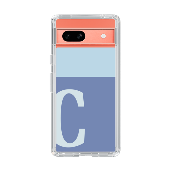 Slim Protection Case［ Original - initial two tone - C blue ］