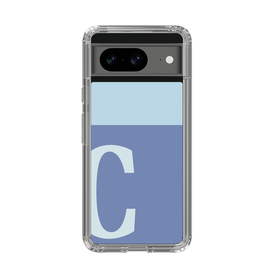 Slim Protection Case［ Original - initial two tone - C blue ］