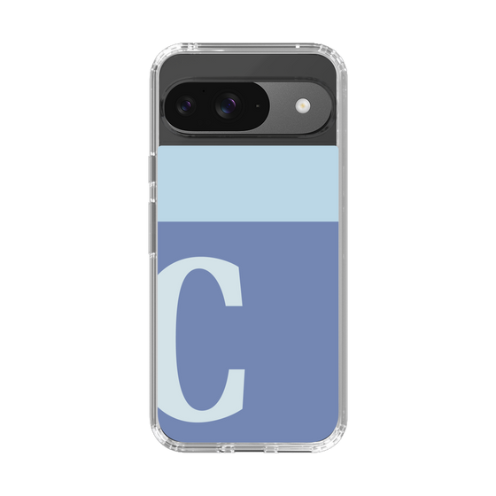 Slim Protection Case［ Original - initial two tone - C blue ］
