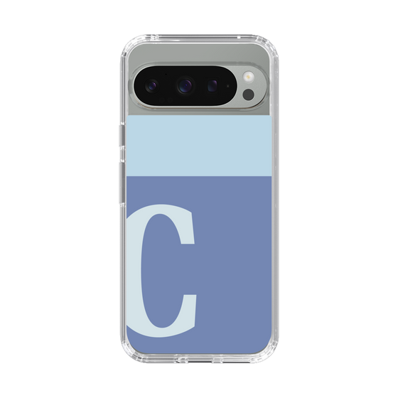 Slim Protection Case［ Original - initial two tone - C blue ］
