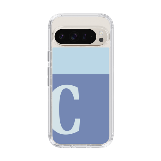 Slim Protection Case［ Original - initial two tone - C blue ］