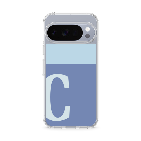 Slim Protection Case［ Original - initial two tone - C blue ］