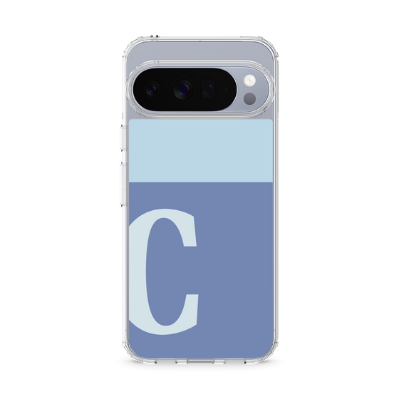 Slim Protection Case［ Original - initial two tone - C blue ］
