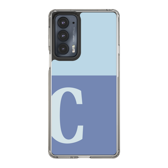 Slim Protection Case［ Original - initial two tone - C blue ］