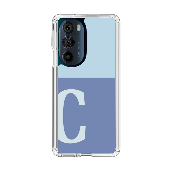 Slim Protection Case［ Original - initial two tone - C blue ］