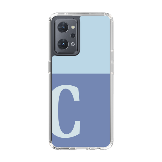 Slim Protection Case［ Original - initial two tone - C blue ］