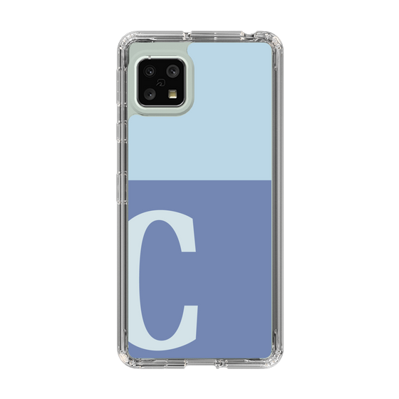 Slim Protection Case［ Original - initial two tone - C blue ］