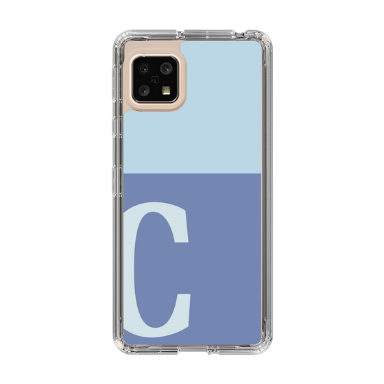 Slim Protection Case［ Original - initial two tone - C blue ］