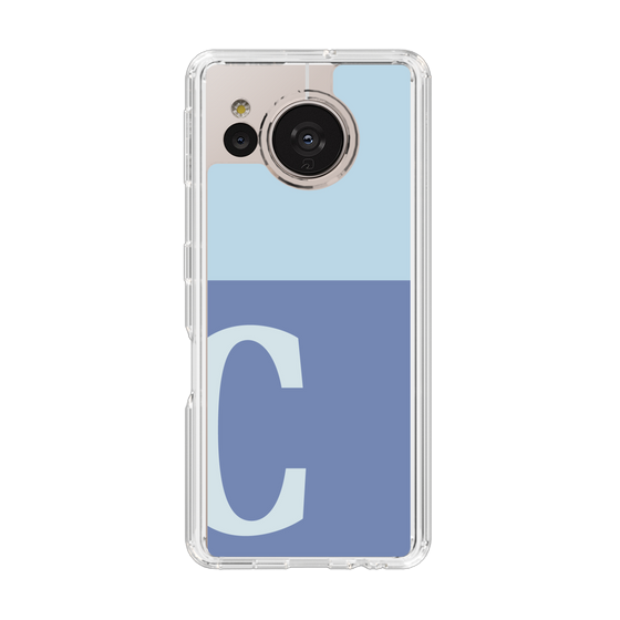 Slim Protection Case［ Original - initial two tone - C blue ］