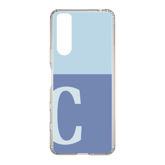 Slim Protection Case［ Original - initial two tone - C blue ］