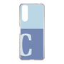 Slim Protection Case［ Original - initial two tone - C blue ］