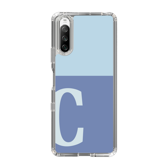 Slim Protection Case［ Original - initial two tone - C blue ］