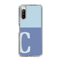 Slim Protection Case［ Original - initial two tone - C blue ］