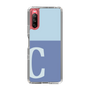 Slim Protection Case［ Original - initial two tone - C blue ］