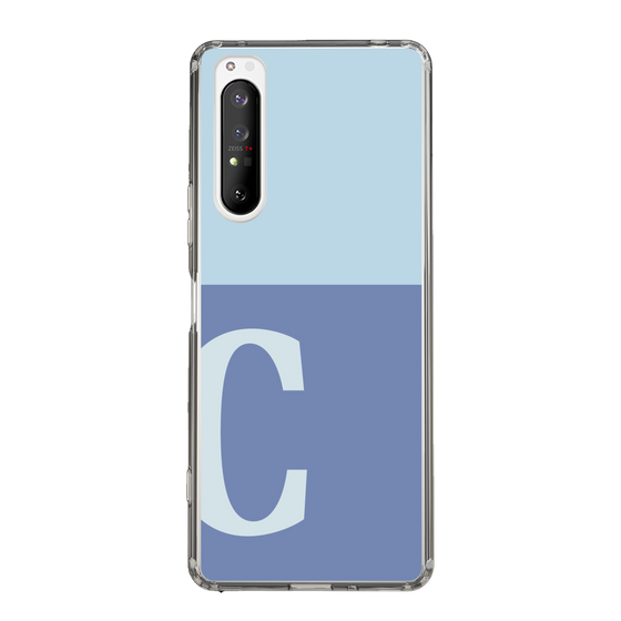 Slim Protection Case［ Original - initial two tone - C blue ］