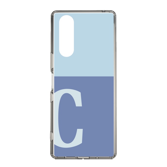 Slim Protection Case［ Original - initial two tone - C blue ］