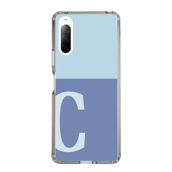 Slim Protection Case［ Original - initial two tone - C blue ］
