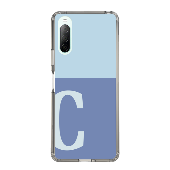 Slim Protection Case［ Original - initial two tone - C blue ］