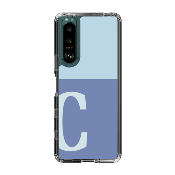 Slim Protection Case［ Original - initial two tone - C blue ］