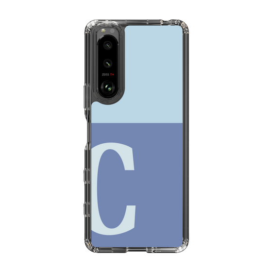 Slim Protection Case［ Original - initial two tone - C blue ］