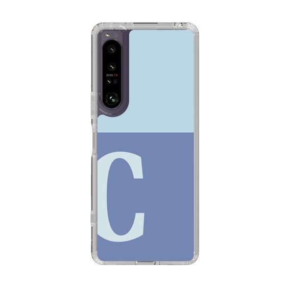 Slim Protection Case［ Original - initial two tone - C blue ］