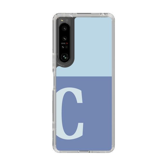 Slim Protection Case［ Original - initial two tone - C blue ］