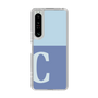 Slim Protection Case［ Original - initial two tone - C blue ］