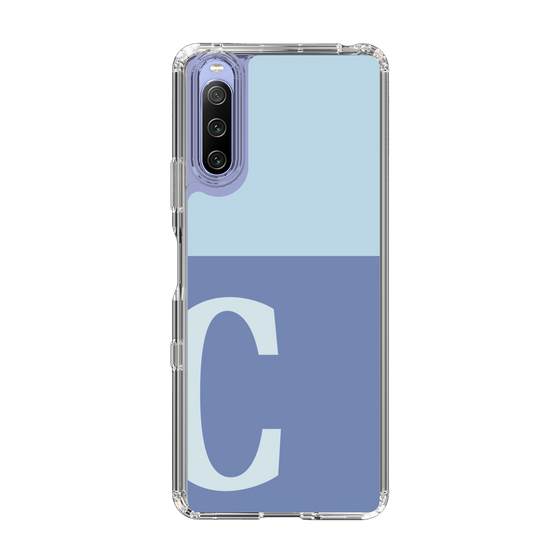 Slim Protection Case［ Original - initial two tone - C blue ］