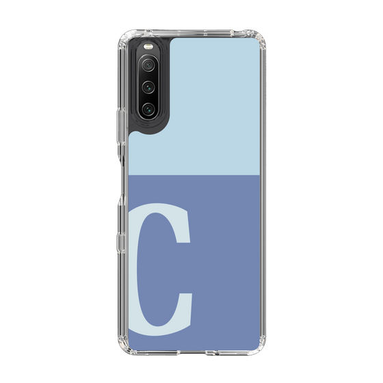 Slim Protection Case［ Original - initial two tone - C blue ］