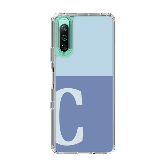 Slim Protection Case［ Original - initial two tone - C blue ］