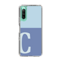 Slim Protection Case［ Original - initial two tone - C blue ］