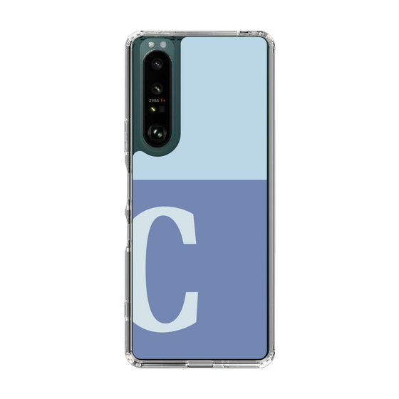 Slim Protection Case［ Original - initial two tone - C blue ］