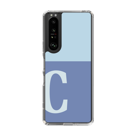 Slim Protection Case［ Original - initial two tone - C blue ］