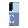 Slim Protection Case［ Original - initial two tone - C blue ］