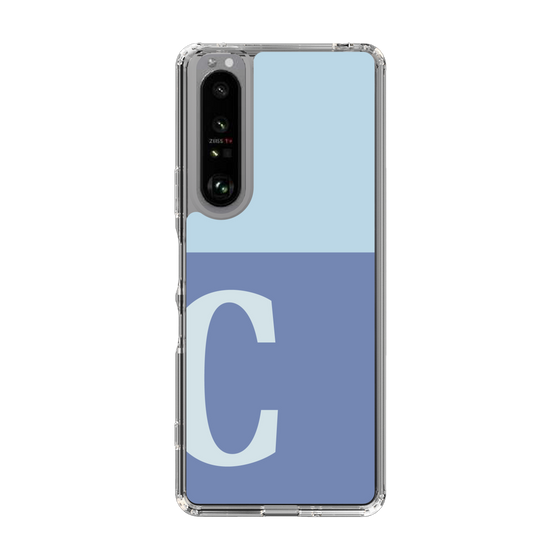 Slim Protection Case［ Original - initial two tone - C blue ］