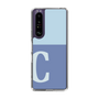 Slim Protection Case［ Original - initial two tone - C blue ］