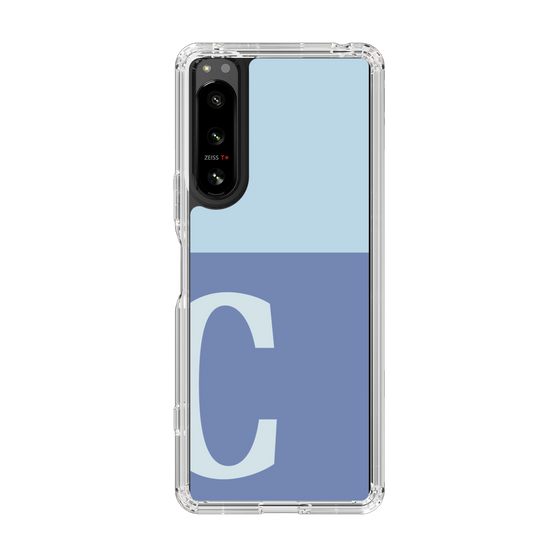 Slim Protection Case［ Original - initial two tone - C blue ］