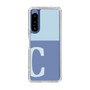 Slim Protection Case［ Original - initial two tone - C blue ］