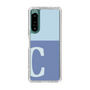 Slim Protection Case［ Original - initial two tone - C blue ］