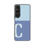 Slim Protection Case［ Original - initial two tone - C blue ］