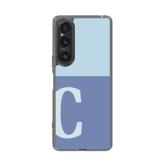 Slim Protection Case［ Original - initial two tone - C blue ］
