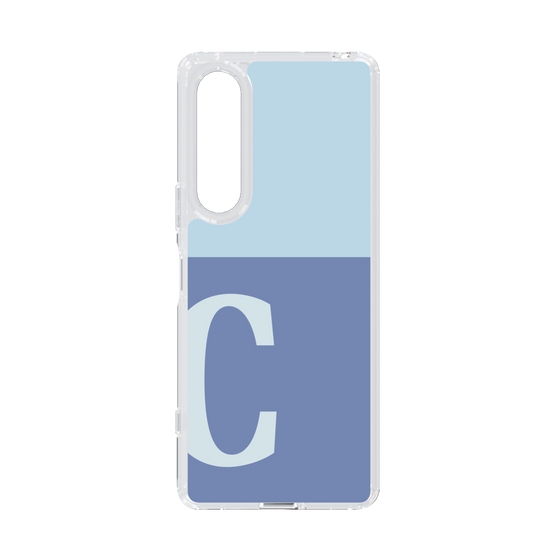 Slim Protection Case［ Original - initial two tone - C blue ］