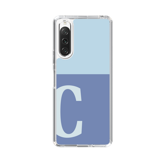 Slim Protection Case［ Original - initial two tone - C blue ］